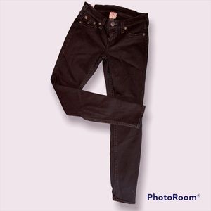 True Religion black skinny jeans